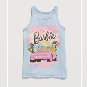 Old Navy NWT Light Blue Barbie Tank Top Girls Size Large (10/12)
